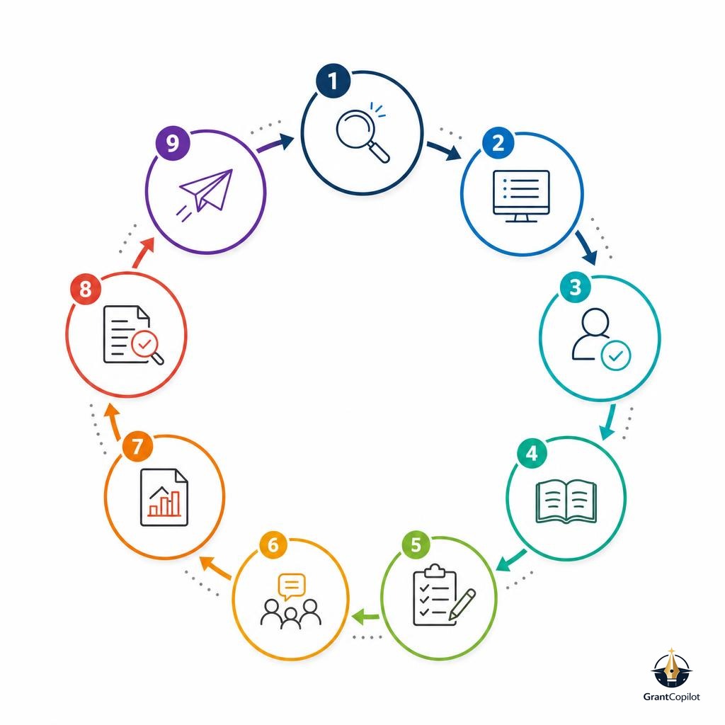 NIH grant proposal workspace showing the writing workflow